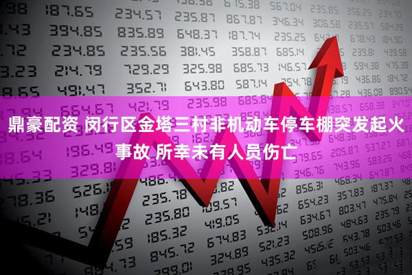 鼎豪配资 闵行区金塔三村非机动车停车棚突发起火事故 所幸未有人员伤亡
